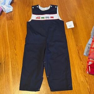 Ruth and Ralph Navy Kids Jon Jon  with Train Motif